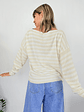 24770 Stripped sweater   BEIGE - thumbnail 2