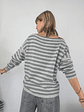 24770 Stripped sweater   GREY  - thumbnail 2