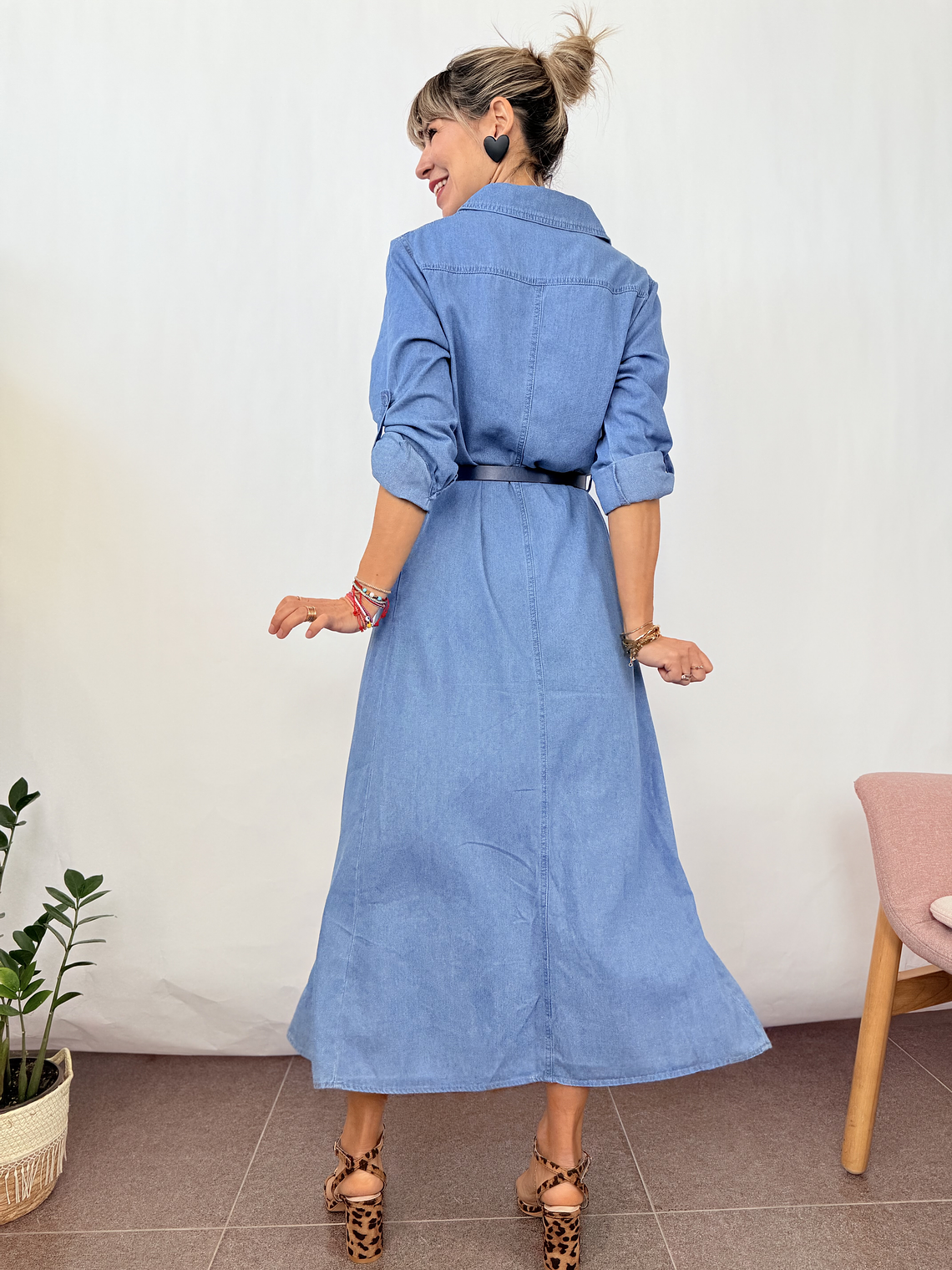 8452Jean Maxi Dress  2