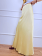 3705  Yellow satin skirt - thumbnail 4