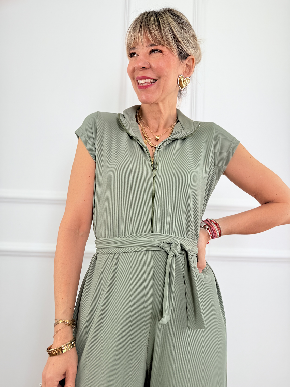 47549 jumpsuit CHAKI 4