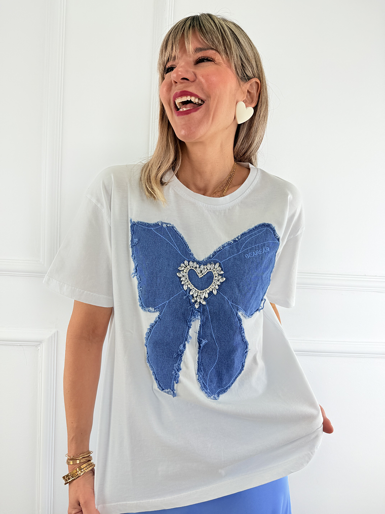 T shirt BOW  WHITE 1