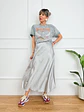 Satin GREY  skirt 1611  - thumbnail 1