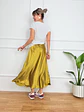 Satin MUSTARD skirt 1611  - thumbnail 2