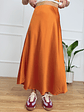 Satin ORANGE skirt 1611   - thumbnail 3