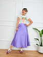 Satin PURPLE skirt 1611  - thumbnail 4