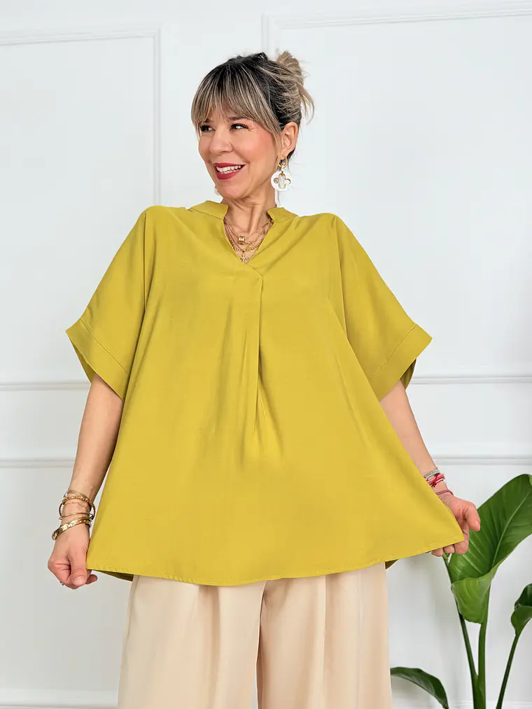 10990 Miraia Mustard Blouse   1