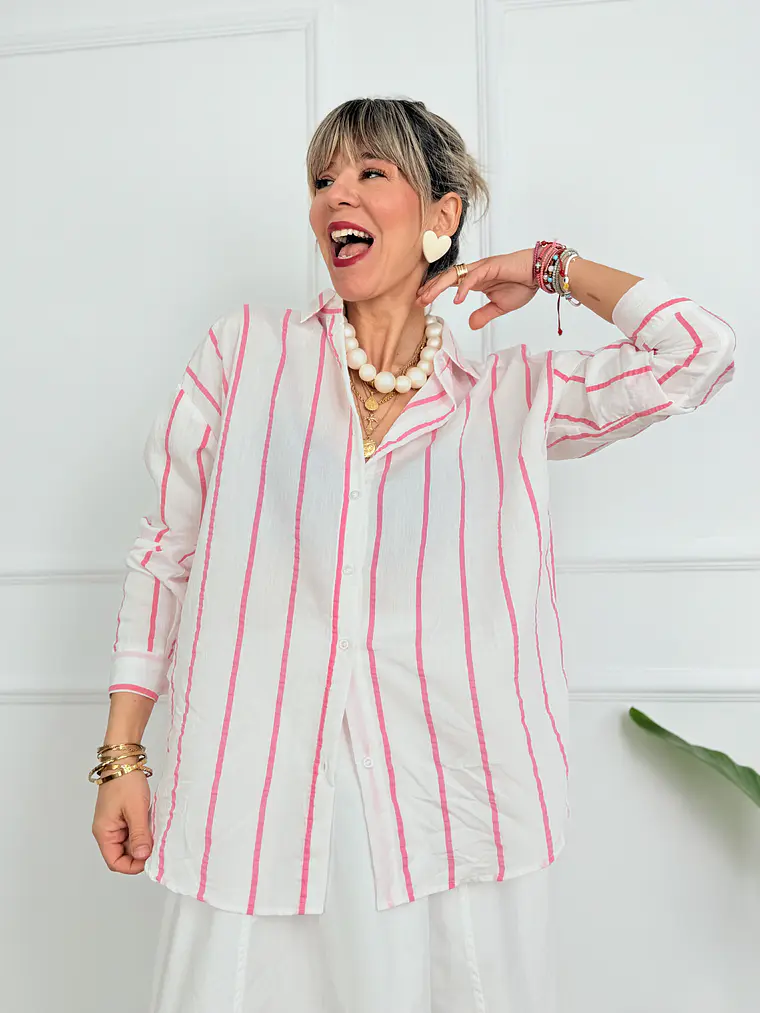 Stripes Pink Shirt  1
