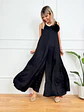 Peonies Jumpsuit 8186 Black - thumbnail 1