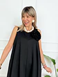 Peonies Jumpsuit 8186 Black - thumbnail 4