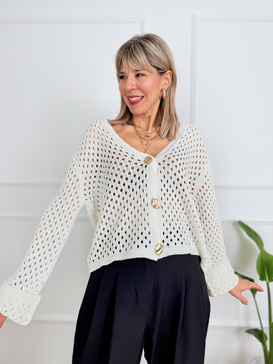 Cardigan  White 0304  1