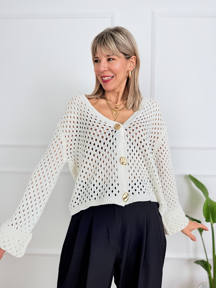 Cardigan  White 0304  1