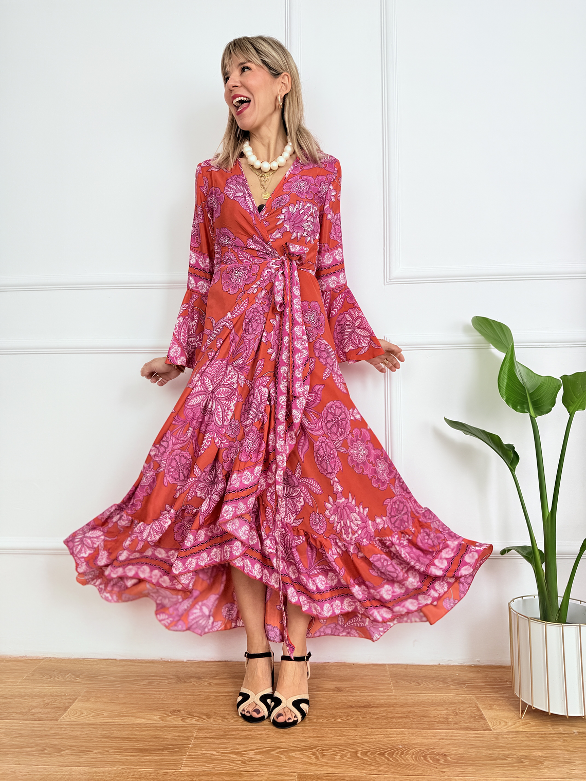 Nisreen Dress PV2508B Orange  1