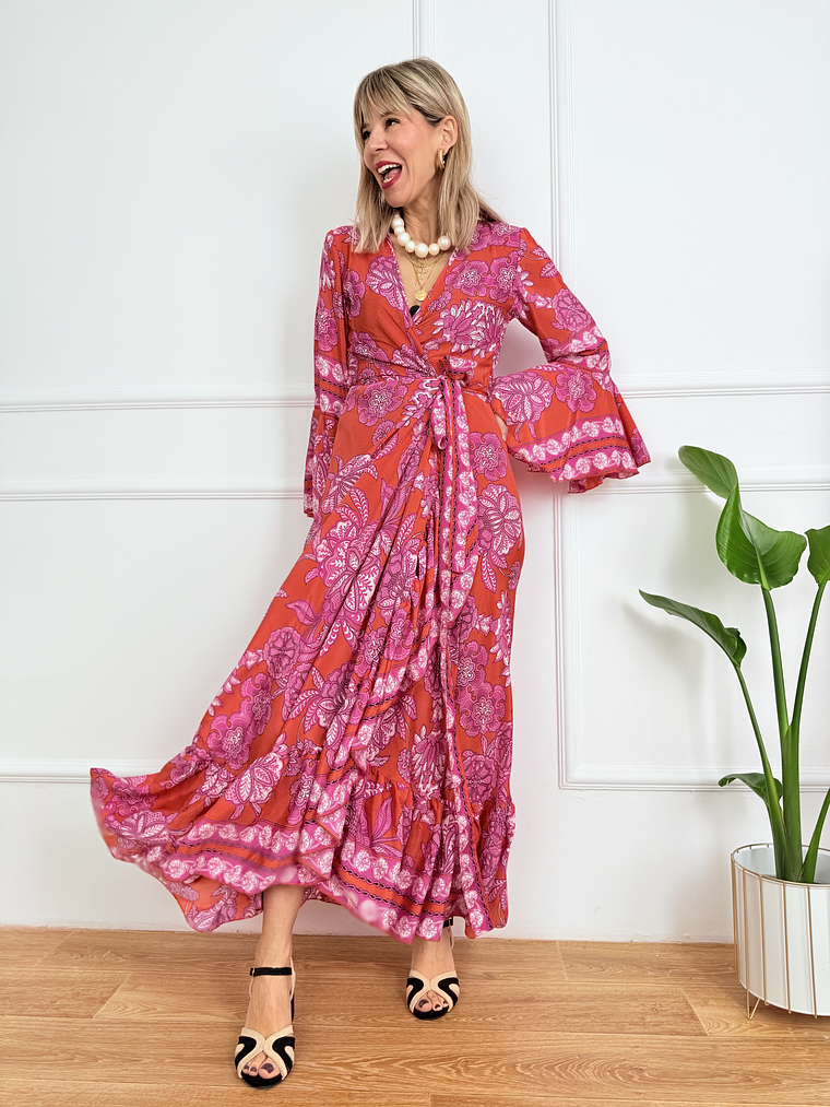 Nisreen Dress PV2508B Orange  2