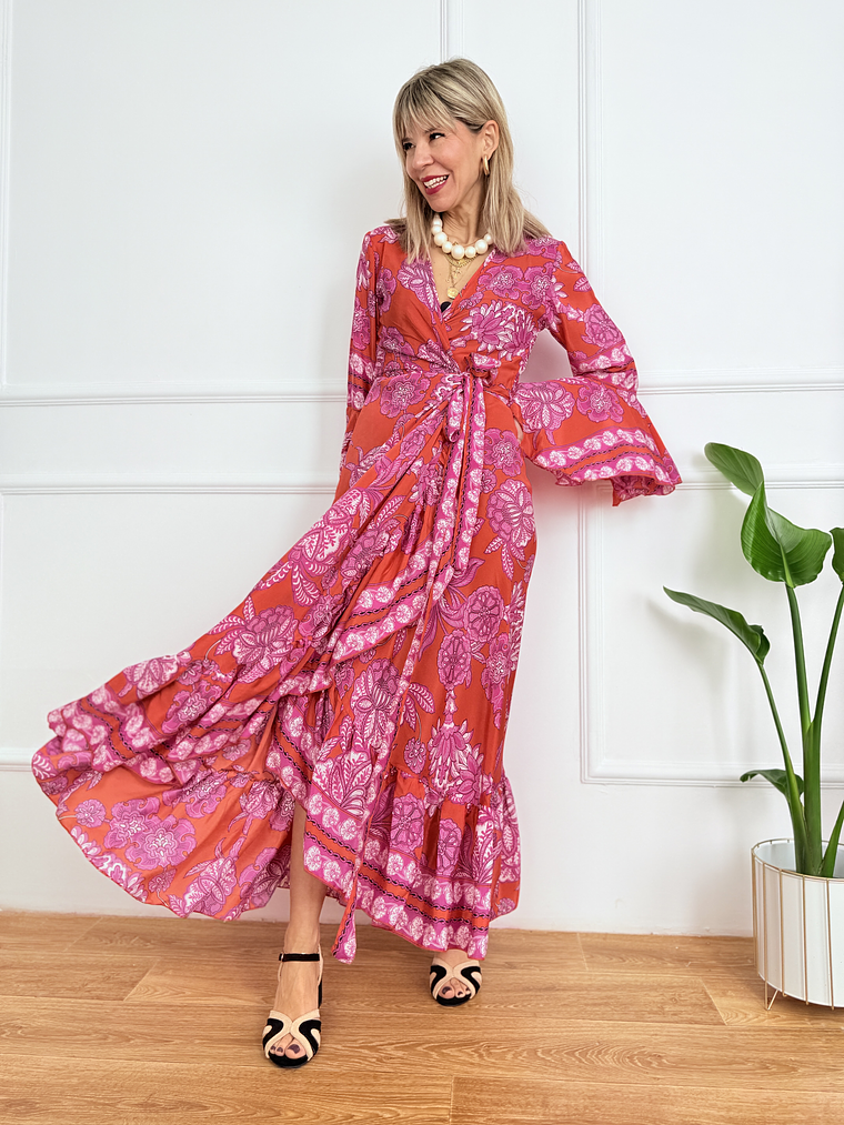 Nisreen Dress PV2508B Orange  3