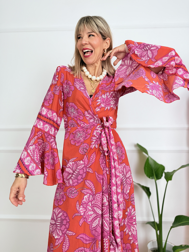 Nisreen Dress PV2508B Orange  6