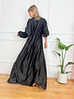 SATIN MAXI DRESS A2229 BLACK - thumbnail 2