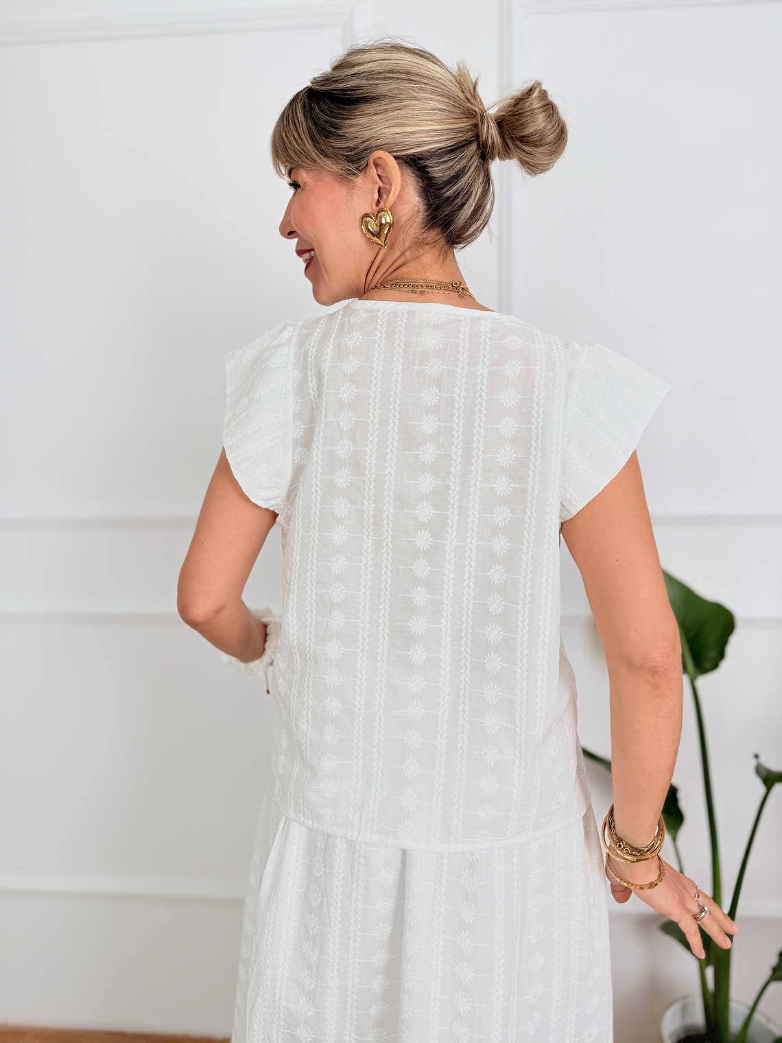 Defox Guipure Set 6074 White  4