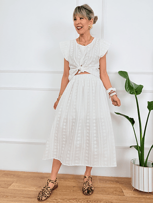 Defox Guipure Set 6074 White 