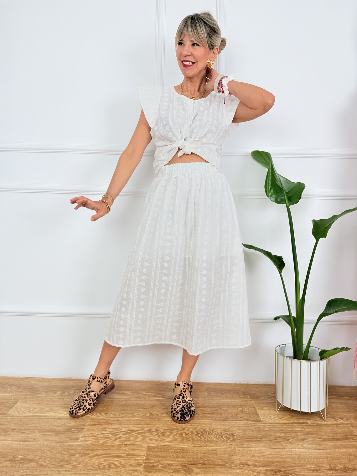 Defox Guipure Set 6074 White  7