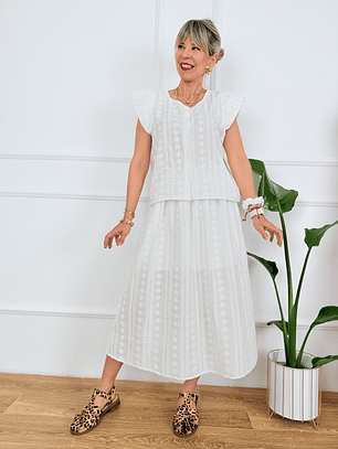 Defox Guipure Set 6074 White 