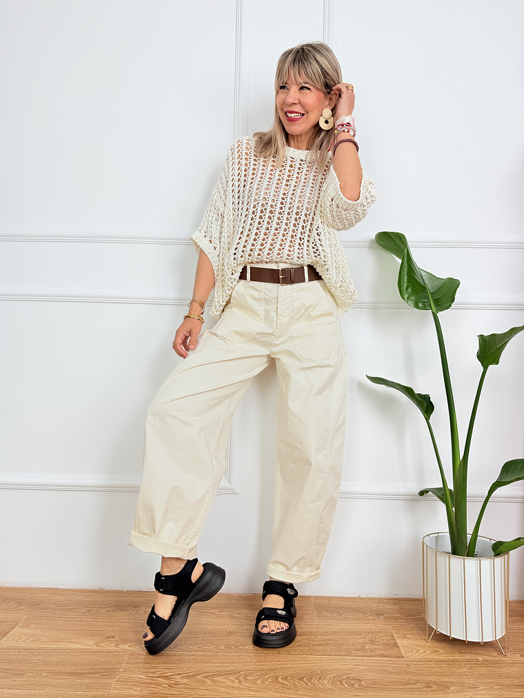 Labor Trousers 7222 IVORY 1