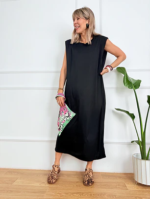 Via Dress Black 2625-96 
