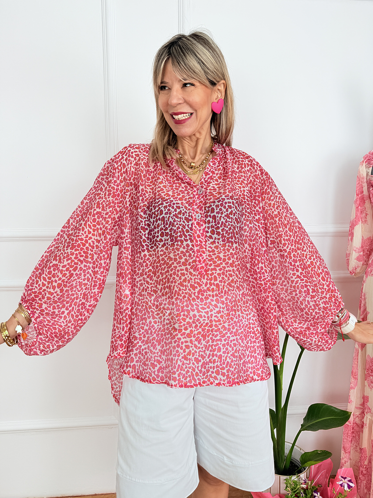 Lux shirt 233601 pink leopar 1