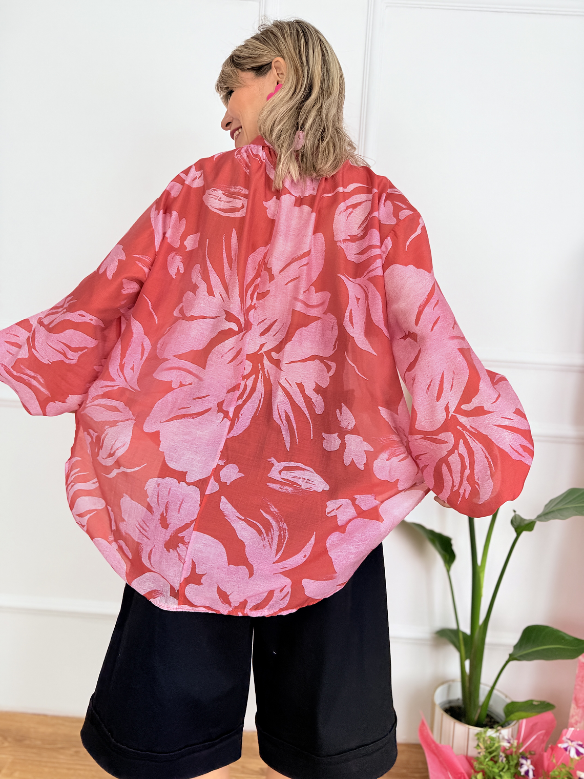 Lux shirt 233601 flower 2