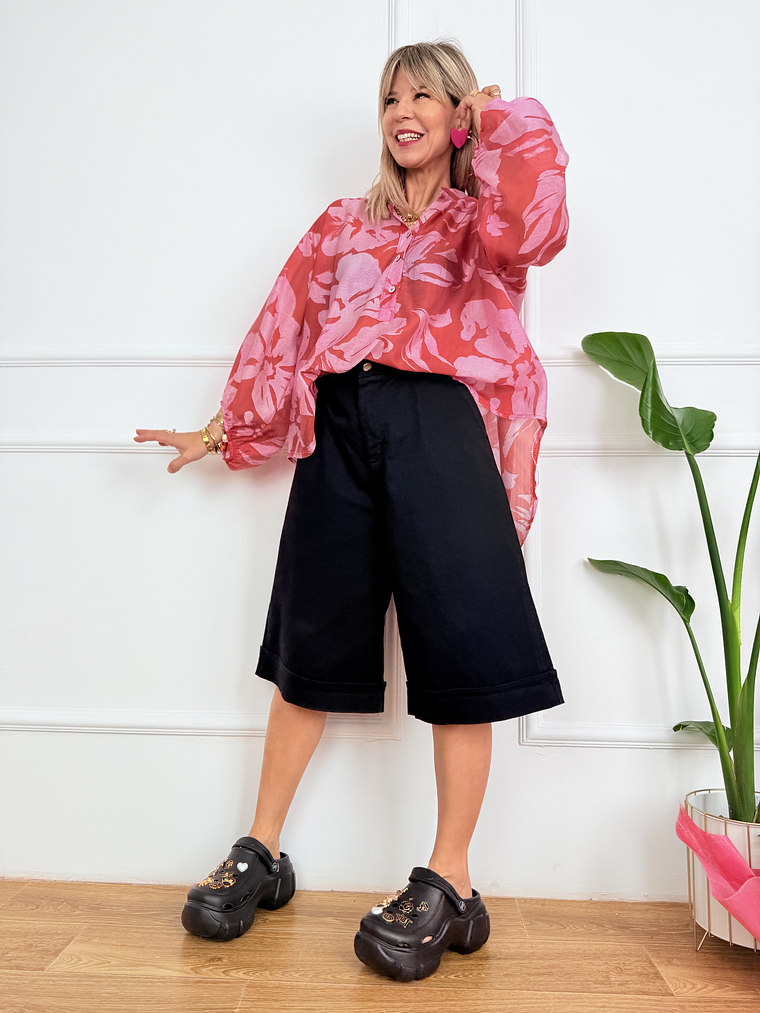 Lux shirt 233601 flower 3