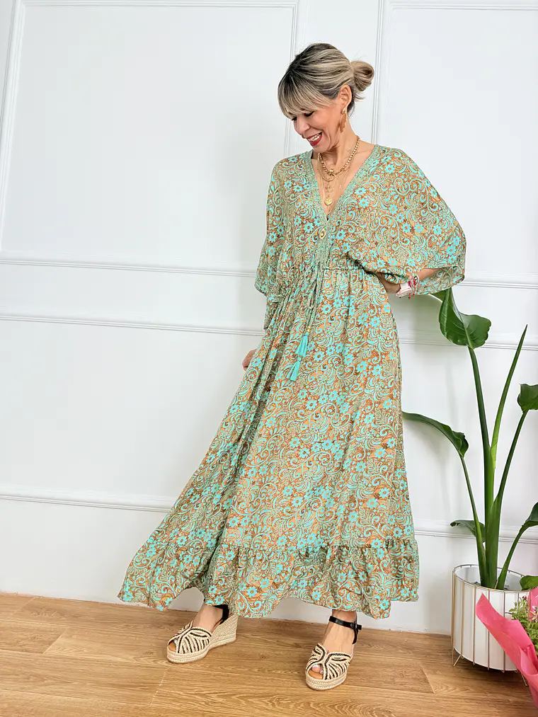 Devesh dress 1018 brown6 3