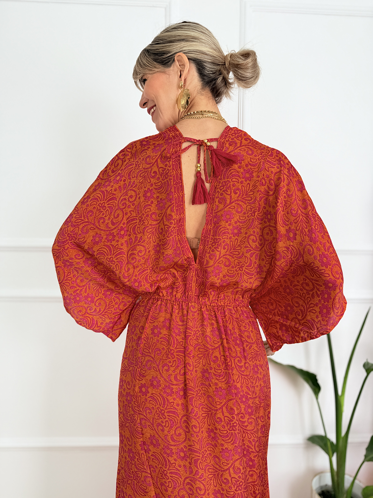 Devesh dress 1018 orange4 5