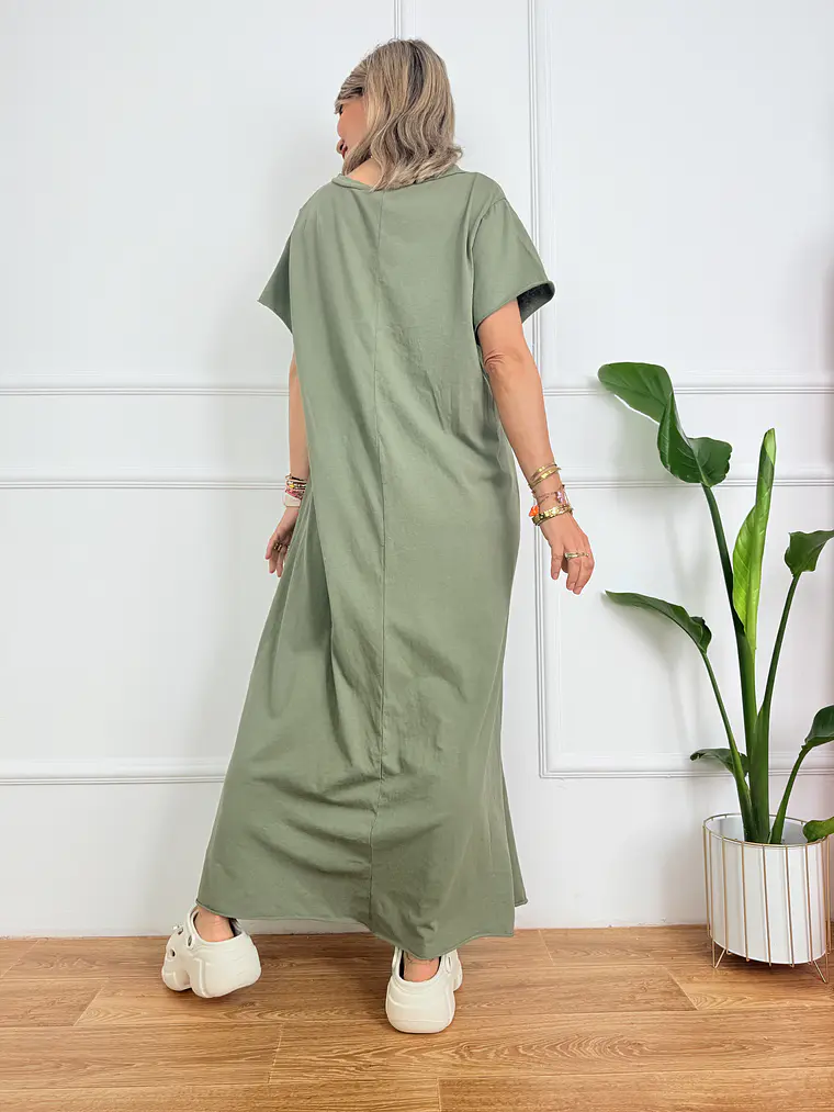 Omnia dress 23644 chaki 2