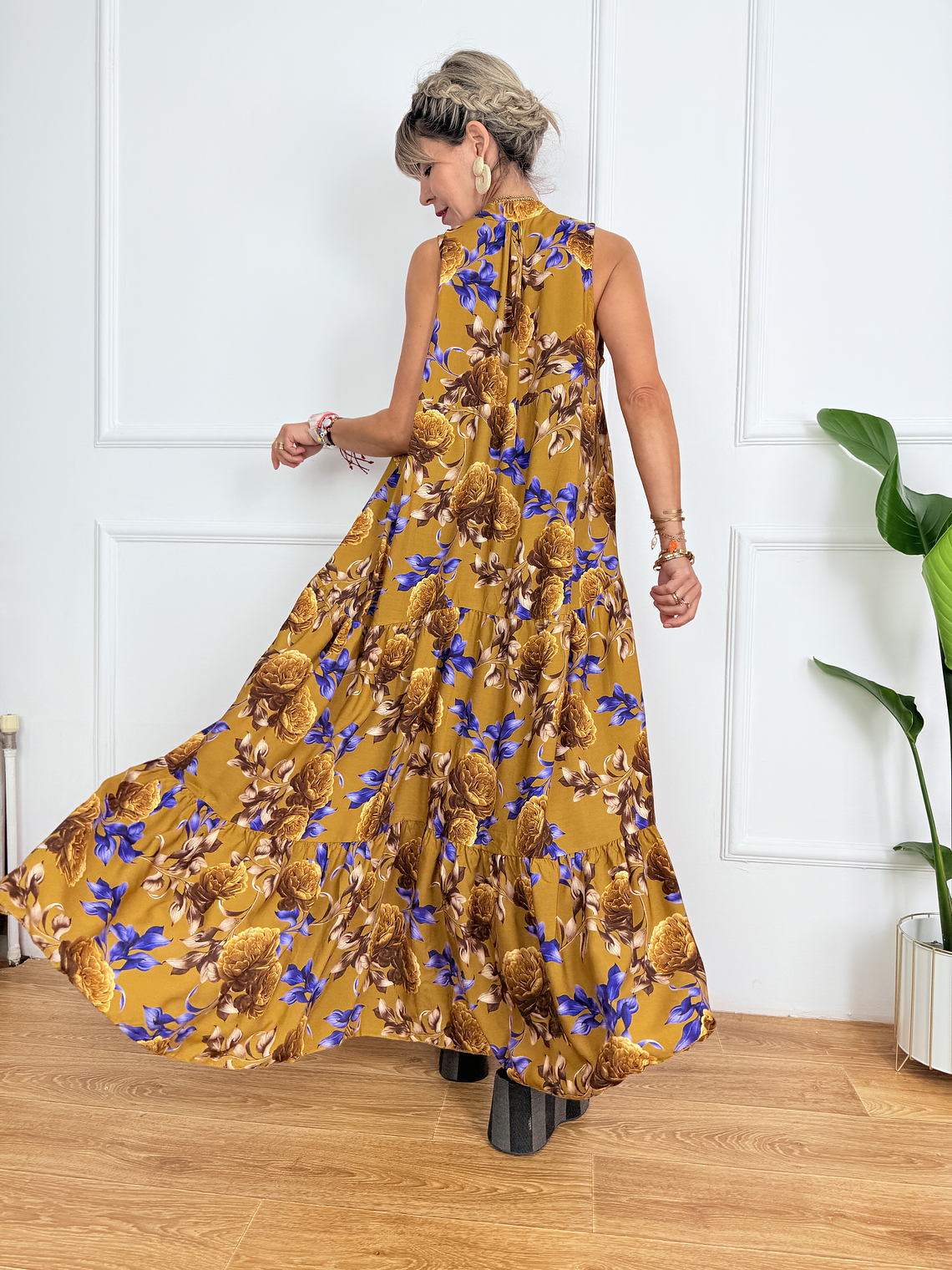 Sumire Maxi Dress 10636 Mustard 4