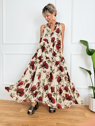 Sumire Maxi Dress 10636 Beige 