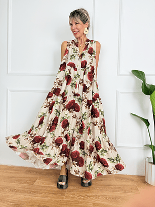 Sumire Maxi Dress 10636 Beige 