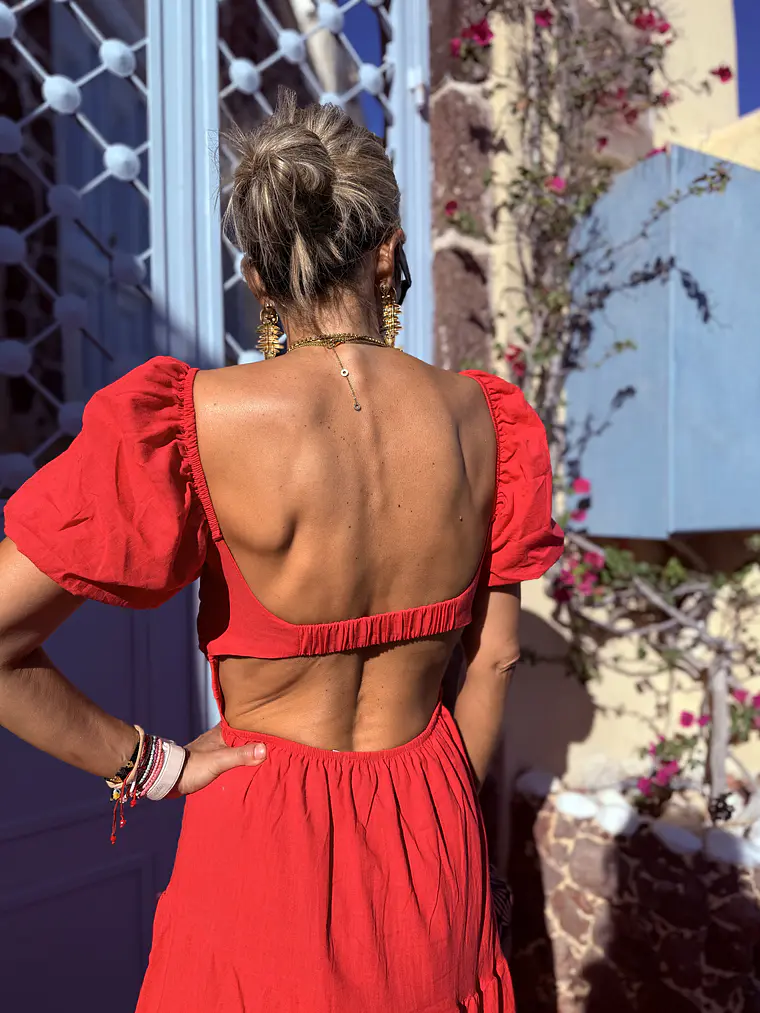 Jacinta dress R5032 Red 4