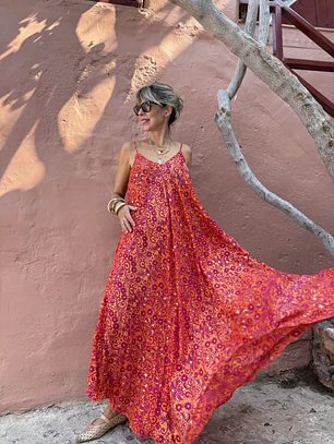 Saranya dress 1090 orange5