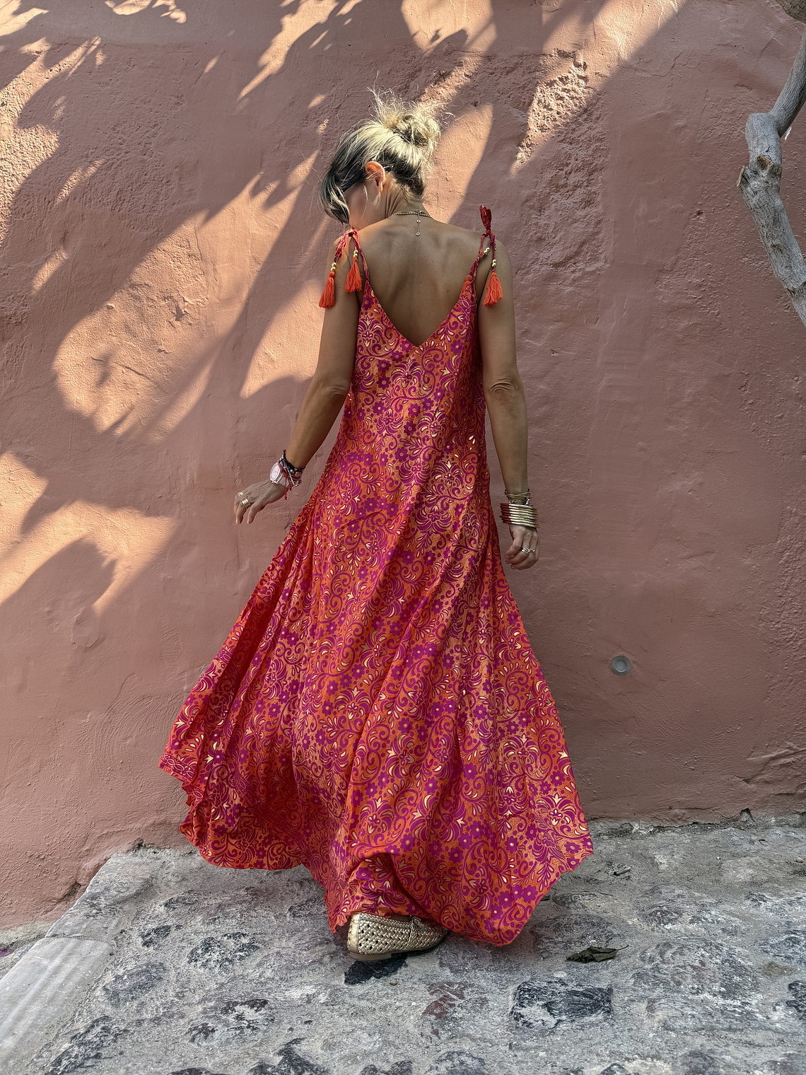 Saranya dress 1090 orange5 2