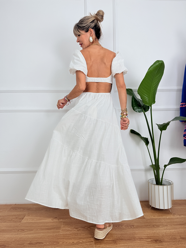 Jacinta dress R5032 white 3