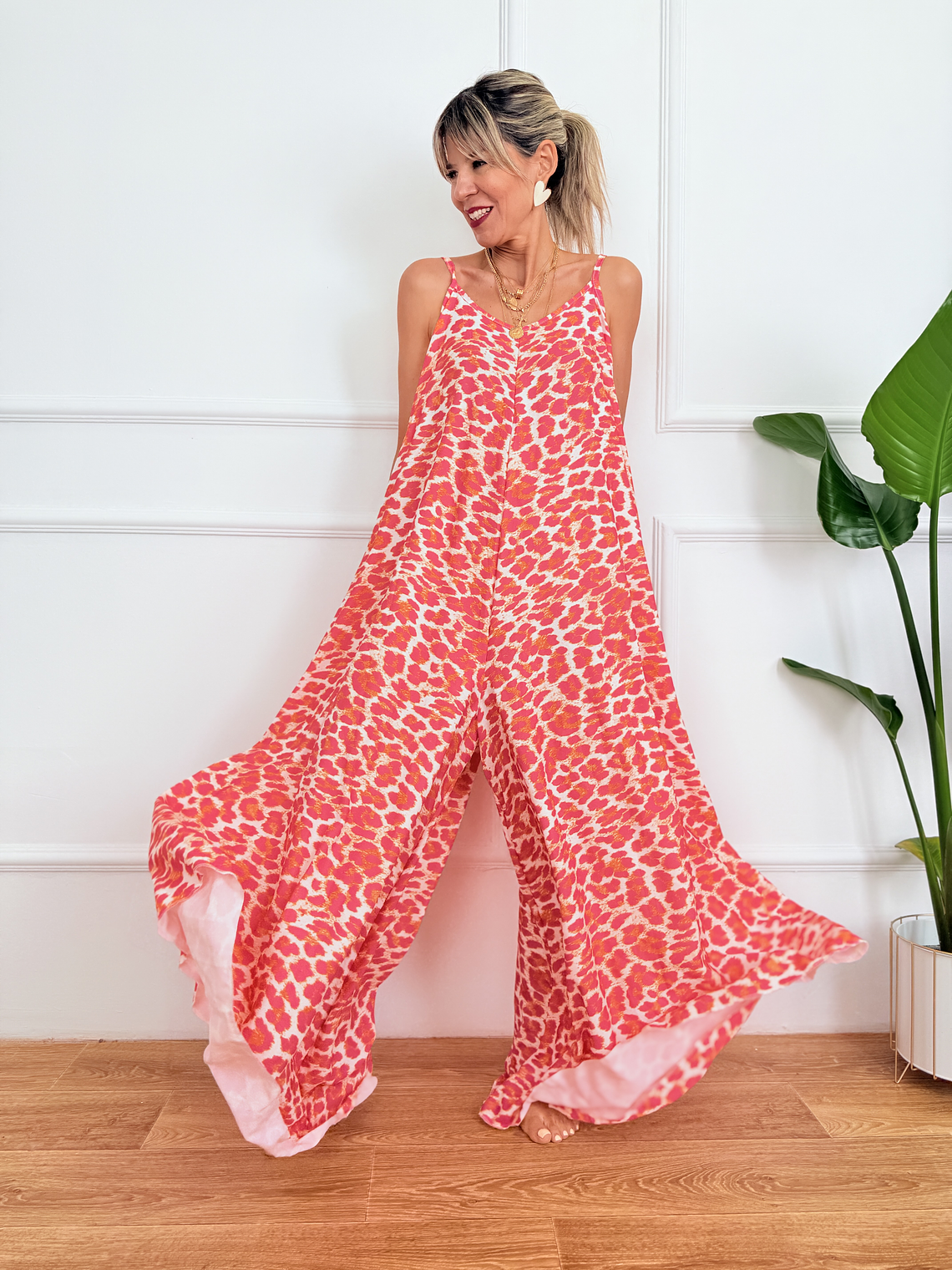 Ayanda Neon Pink Jumpsuit 4545  5