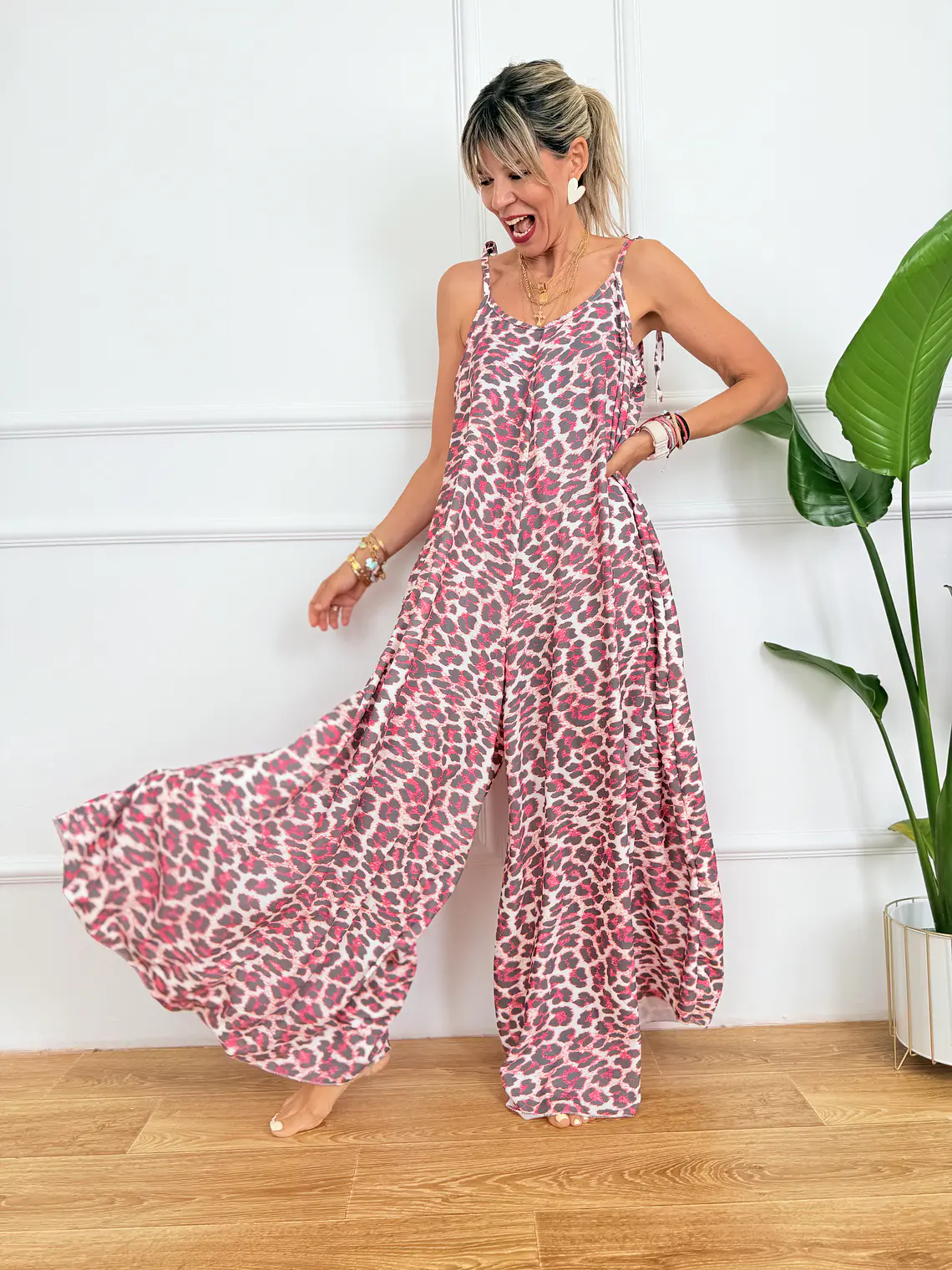Ayanda Neon Grey- Pink Jumpsuit 4545 1