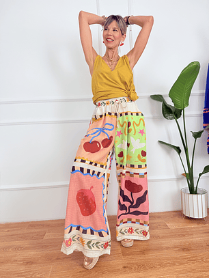 Pants Berry Printed V1190