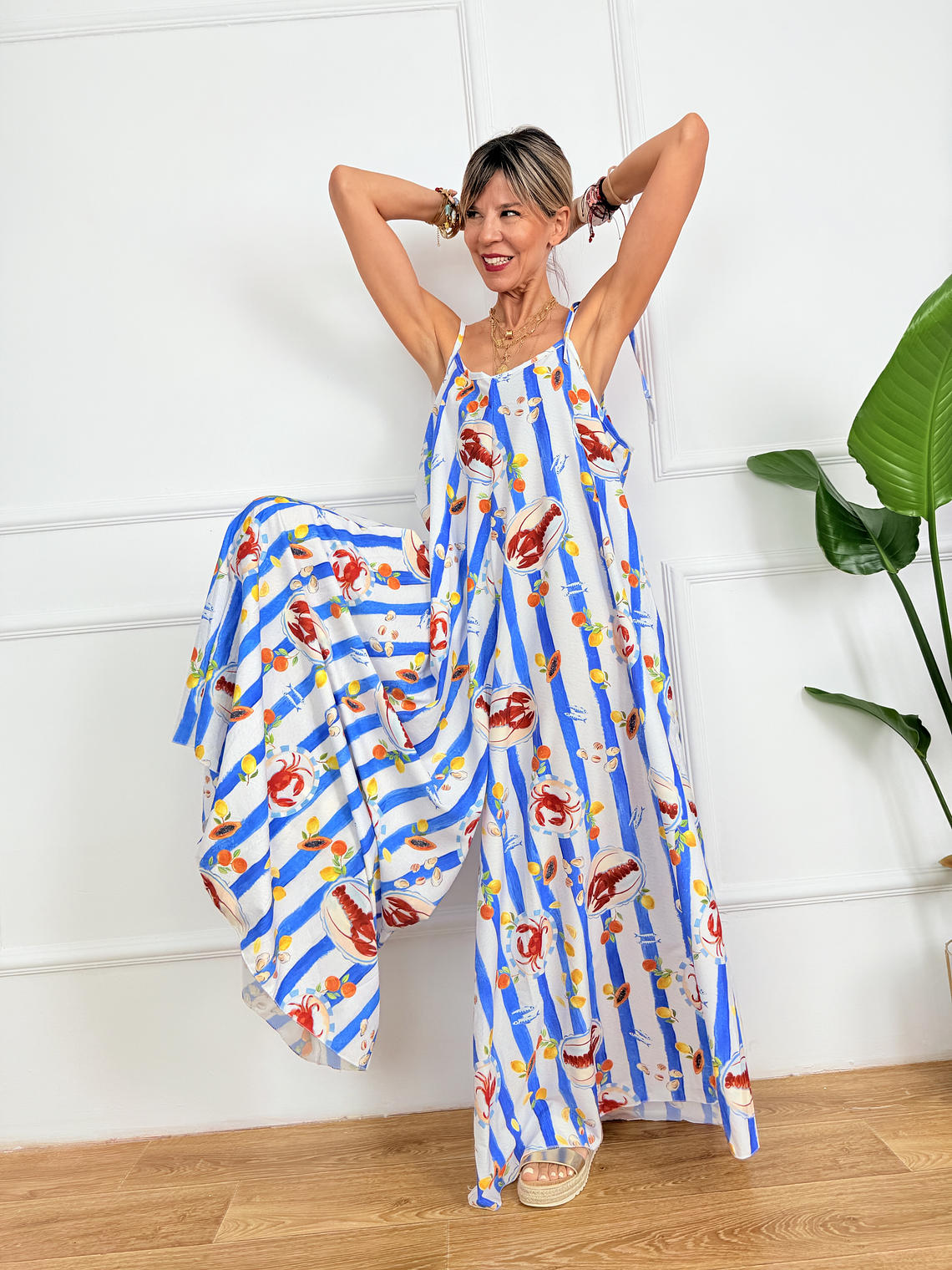 Papaya Salad Jumpsuit 8282  4