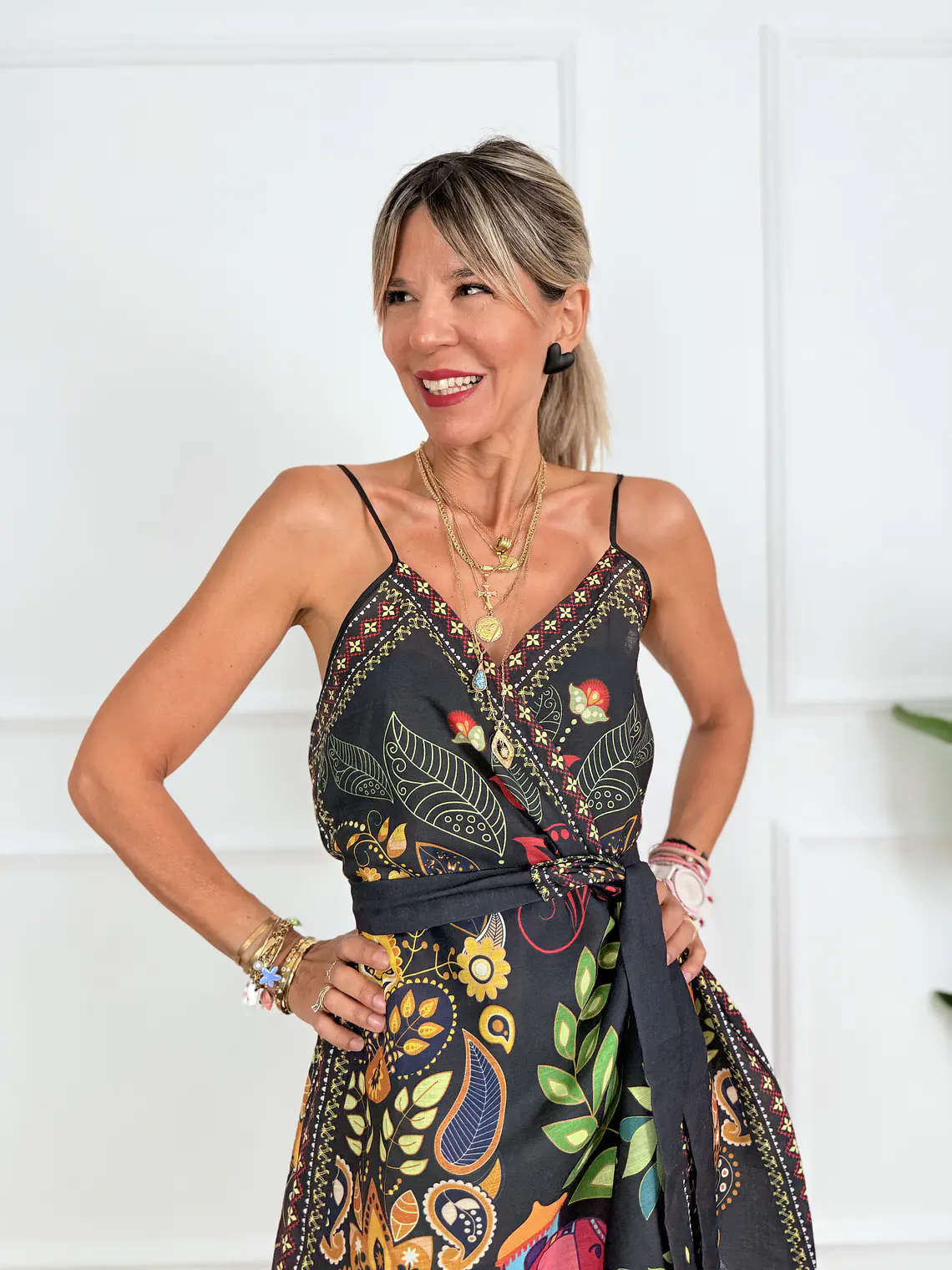 Tropical Tiger Mini Dress D978 2