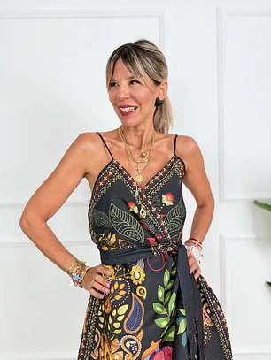 Tropical Tiger Mini Dress D978