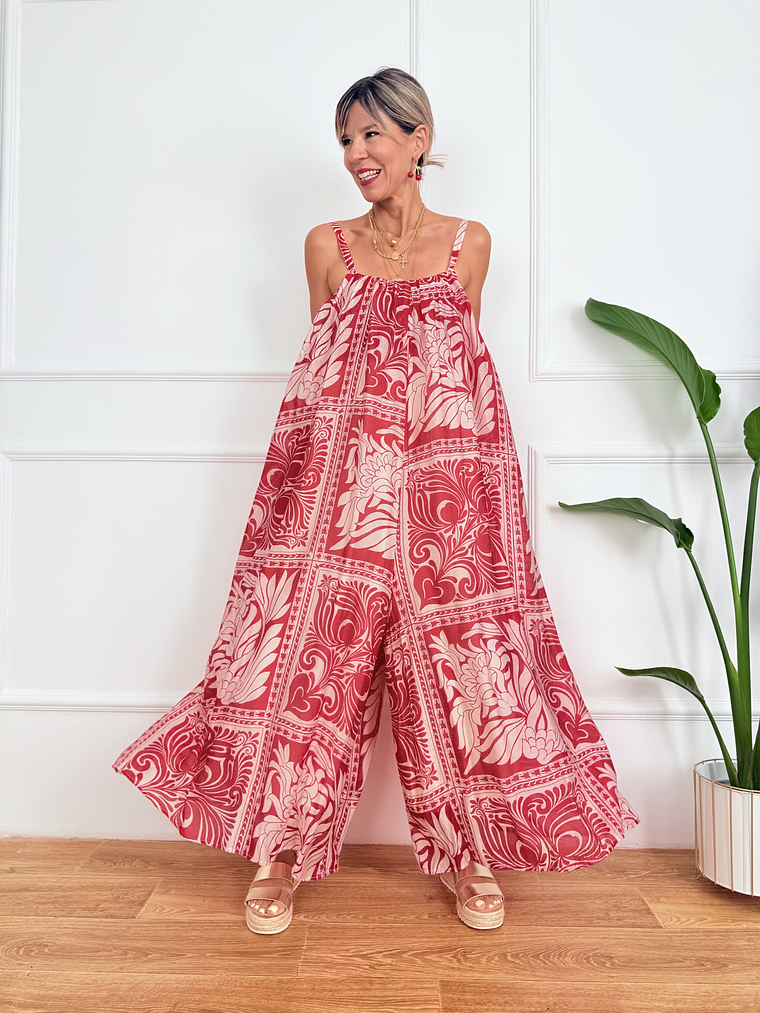 Jumpsuit Savannah W5874 Red 1