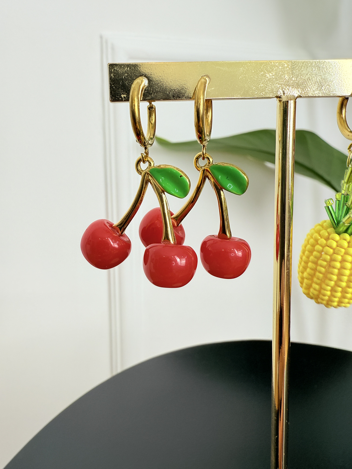 Fruity Cherries & Pineapples Earrings   3