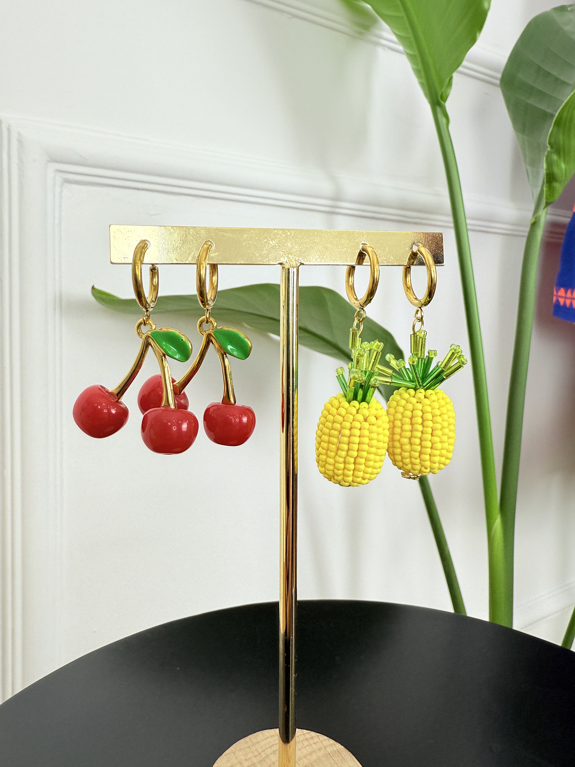 Fruity Cherries & Pineapples Earrings   2