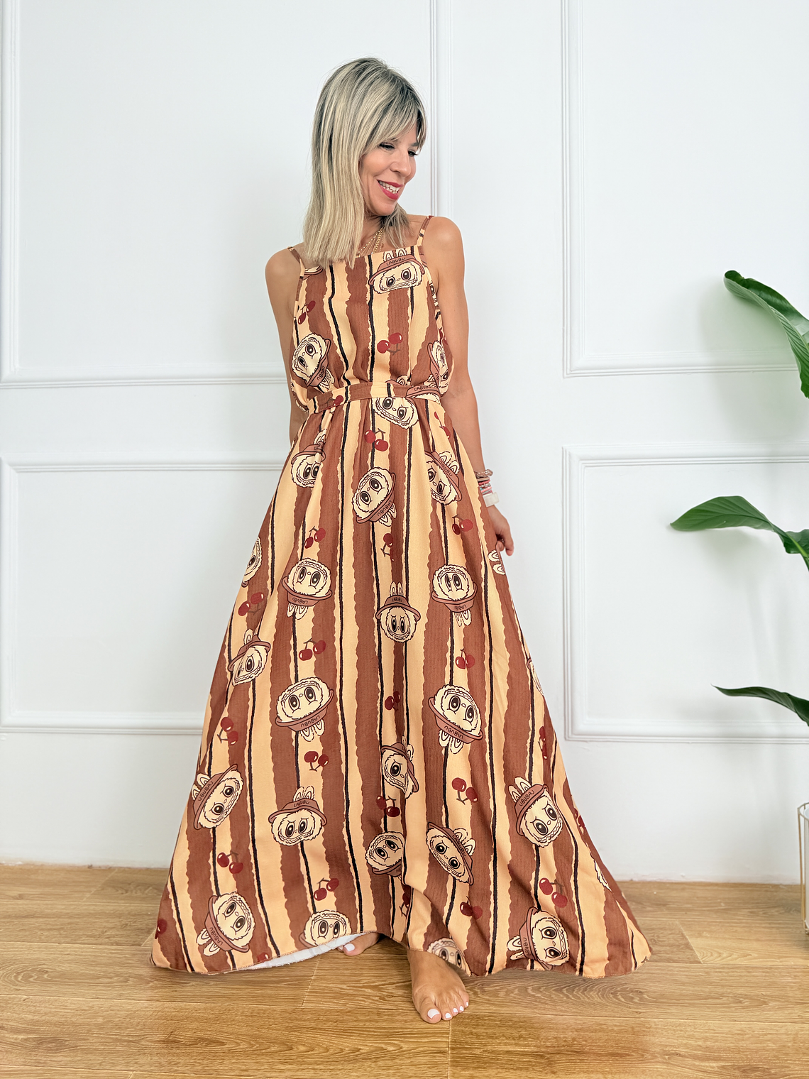 Laboube Dress 3726 Brown 4